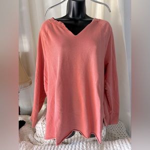 Salmon colored sweatshirt